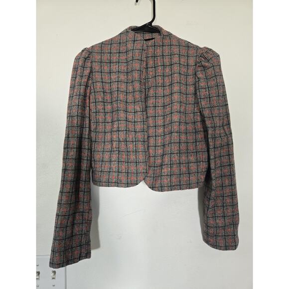 VNTG 70s Pendleton Cropped  Blazer XS/S HandTailored Plaid Jacket, 100% Wool, - Picture 1 of 10
